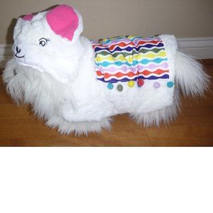 Dog Costume Hooded LLAMA Halloween Dress Up Size M 14"-17" L 24"-28" NWT